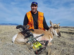 Matthew Klumpp with a happy Walker Outfitter Client in Montana